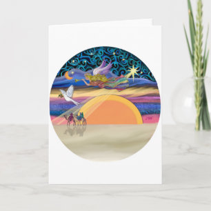 Kerstangel - Voeg je huisje toe Feestdagen Kaart