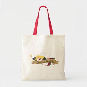 Kerstangel-winkels en cadeautassen tote bag