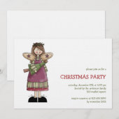 Kerstangels: Angel en kerstboom Kaart (Voorkant / Achterkant)