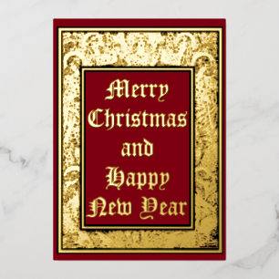  kerstAngels Border uit 1912 Folie Feestdagenkaart