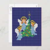 Kerstangels Feestdagenkaart (Voorkant / Achterkant)