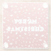 Kerstangels Glazen Onderzetter (Achterkant)