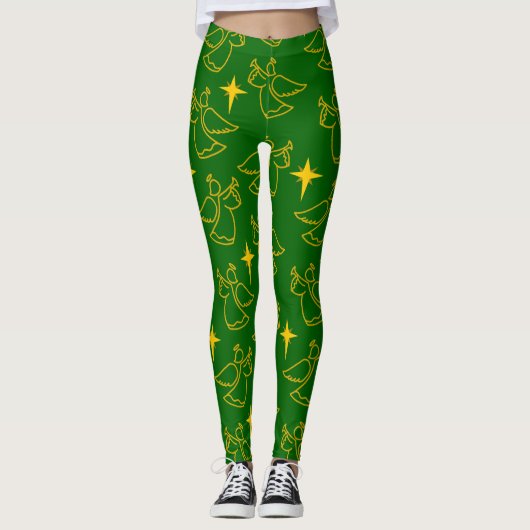 Kerstangels Leggings (Voorkant)