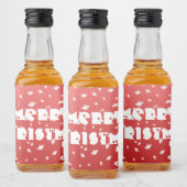 Kerstangels Likeurfles Etiket (Flessen)