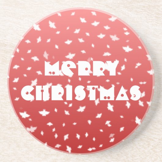 Kerstangels Zandsteen Onderzetter (Voorkant)