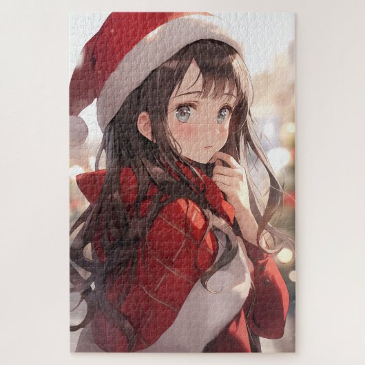 Kerstanimme Girl Legpuzzel (Verticaal)