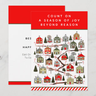 Kerstantieke kalenderkaarten feestdagenkaart