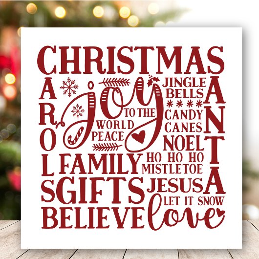 Kerstaonderkunst | Fun. Feestdagenkaart