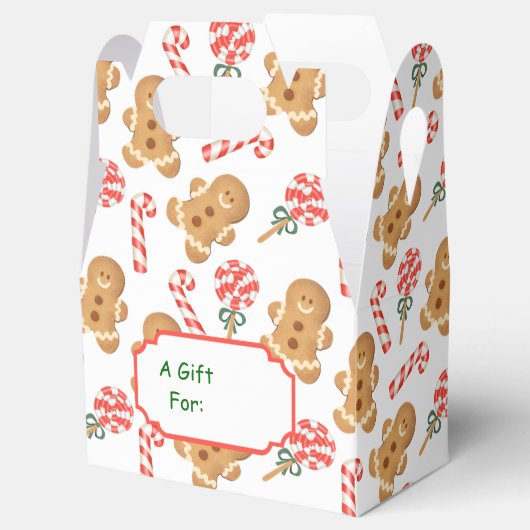 Kerstapatroonbrood met snoepriet bedankdoosjes (Geopend)