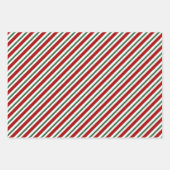 Kerstapes rood wit inpakpapier vel (Voorkant 2)