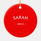 Kerstapotheek Keramisch Ornament (Achterkant)