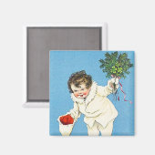 Kerstappels  Magnet Magneet (Voorkant / Achterkant)