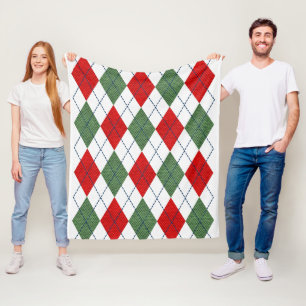 KerstArgyle Fleece Deken