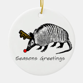 KerstArmadillo Keramisch Ornament