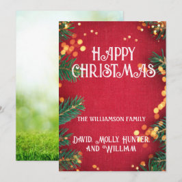 Kerstartkaarten Prettig Kerstfeest Rood Kerstkaart Kaart