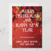 Kerstartkaarten Prettig Kerstmis Rode Kerstkaart Kaart (Voorkant)