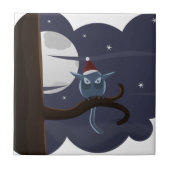 kerstauil tegeltje (Voorkant)