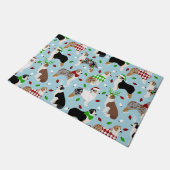 KerstAustralian Shepherd Doormat Deurmat (Schuin)