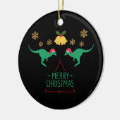 KerstAustralië Kangaroo Keramisch Ornament (Links)