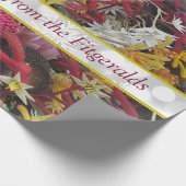 KerstAustralische inheemse monogrammen Cadeaupapier (Hoek)