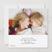 Kerstauto | Kerstkaart met foto (Achterkant)