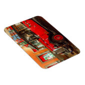 Kerstauto met cadeaus magneet (Rechterzijde)