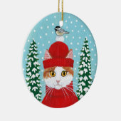 Kerstavedruisversiering Keramisch Ornament (Rechts)
