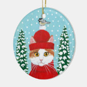 Kerstavedruisversiering Keramisch Ornament (Links)