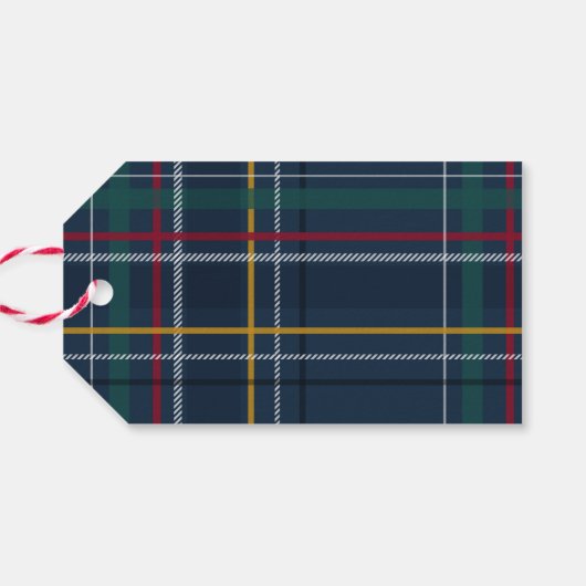 Kerstavemaandvis klassieker elegant cadeaulabel (Achterkant Horizontaal)