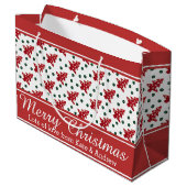 Kerstaven en Buttonnen Large Cadeautasje (Achterkant Gekanteld)