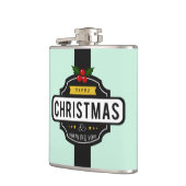 kerstaven met aangepaste naam heupfles (Links)