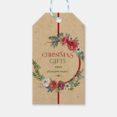 Kerstaven, tekstmedium voor typografie cadeaulabel (Voorkant)