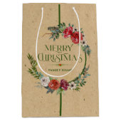 Kerstaven, tekstmedium voor typografie medium cadeauzakje (Voorkant)