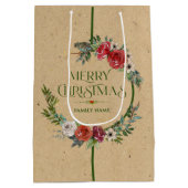 Kerstaven, tekstmedium voor typografie medium cadeauzakje (Achterkant)