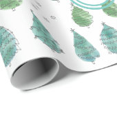 Kerstaven van Monogram Cadeaupapier (Rol Hoek)
