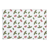 Kerstavestilant Plant en rode bogen Kussensloop (Voorkant-Links)