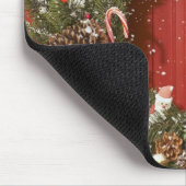 Kerstavond aan de deur hangen muismat (Hoek)