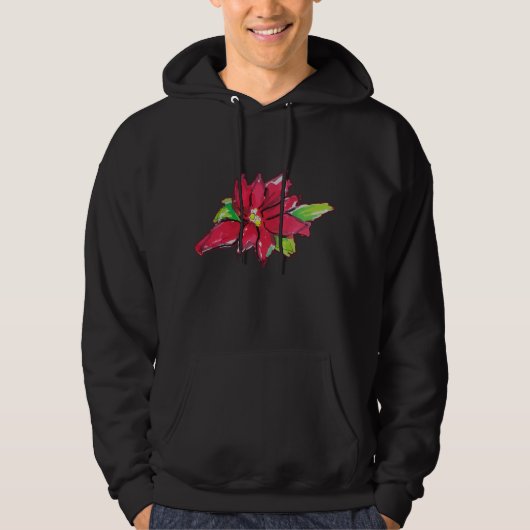 Kerstavond Bloem Hoodie (Voorkant)