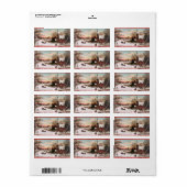 Kerstavond Cadeau Label Stickers (Full Sheet)