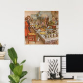 Kerstavond Carl Larsson 1904 Poster (Thuiskantoor)