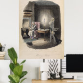 Kerstavond Carol - Marleys Ghost Poster (Thuiskantoor)