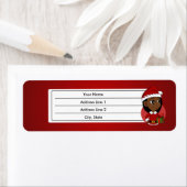 Kerstavond cartoon etiket (Insitu)