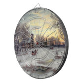 kerstavond dartbord (Voorkant Rechts)