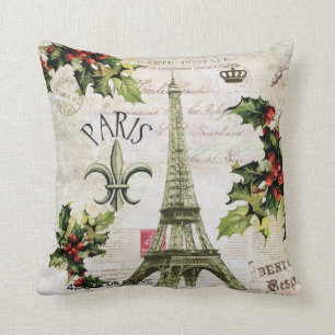 kerstavond Eiffeltoren in Parijs Kussen