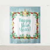 Kerstavond Fairy Tale Fantasy Snow  Wandkleed (Voorkant)