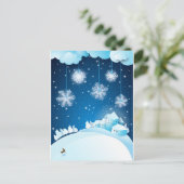 kerstavond feestdagenkaart (Staand voorkant)