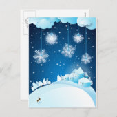 kerstavond feestdagenkaart (Voorkant / Achterkant)