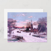 Kerstavond Feestdagenkaart (Voorkant / Achterkant)