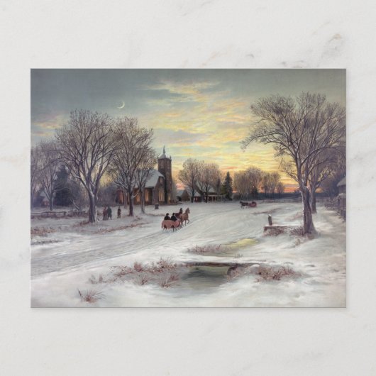 Kerstavond Feestdagenkaart (Voorkant)