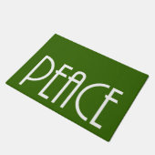 Kerstavond groene achtergrondfeestdag deurmat (Schuin)